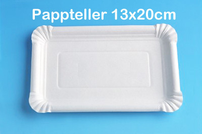 Pappteller 13x20cm